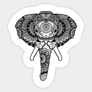 Elephant Mandala T-shirt Design Sticker